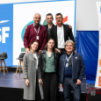 Photo Cinq membres de la section Languedoc-Roussillon  au congrès national de l’UJSF à Paris
